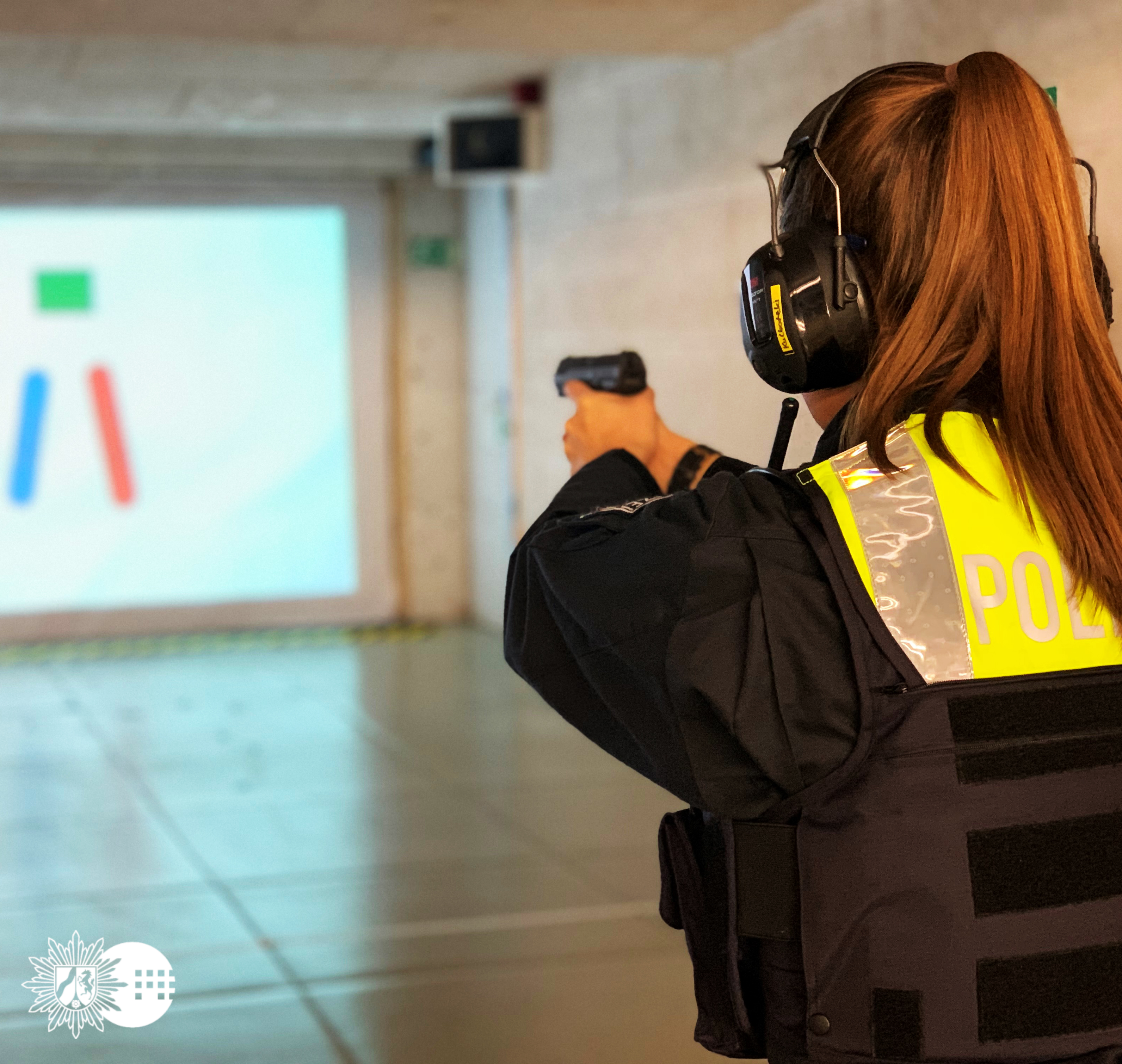 Schießtraining bei der Polizei im Kreis Recklinghausen und Bottrop.