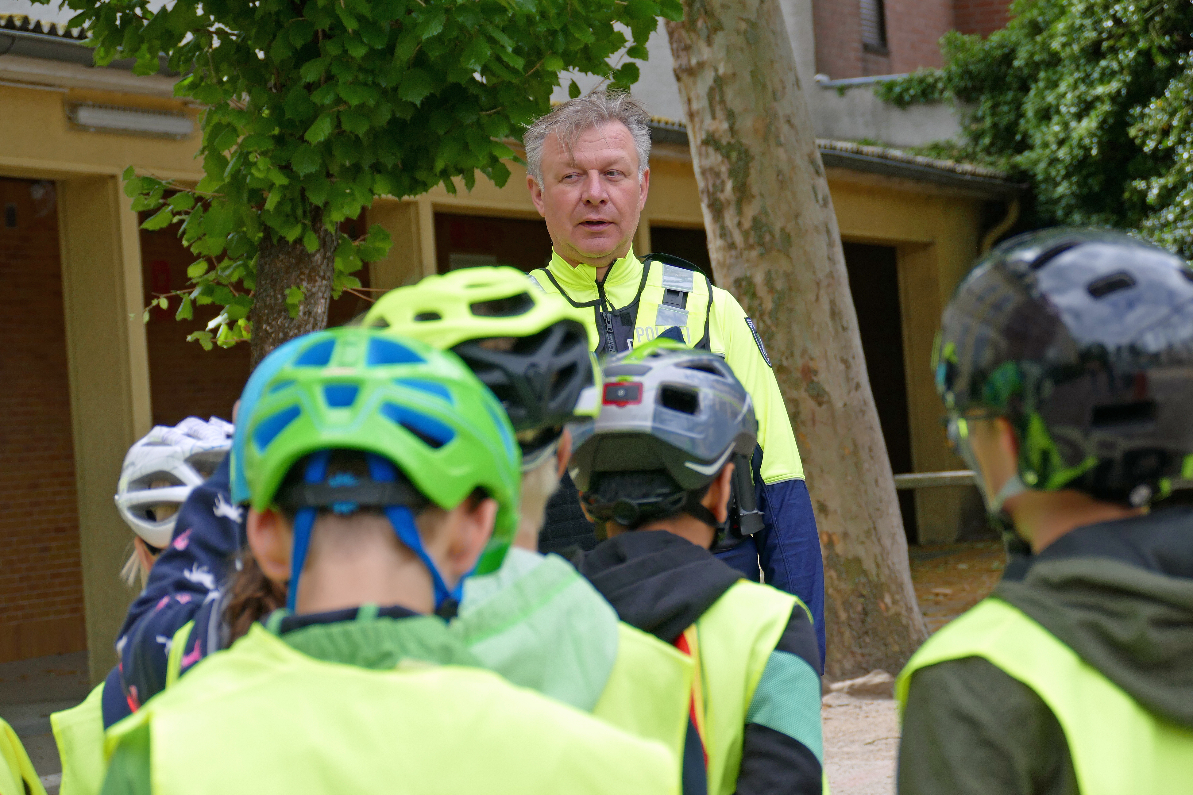 Fahrradtraining an einer Dattelner Grundschule