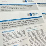 Kriminalprävention in Impfzentren