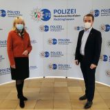 Polizeipräsidentin Friederike Zurhausen und Waltrops Bürgermeister Marcel Mittelbach trafen sich zu einem Informationsaustausch.