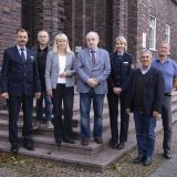 Eine Delegation der Jüdischen Kultusgemeinde um Kantor Isaac Tourgman und den Gemeindevorsitzenden Dr. Mark Gutkin war bei der Recklinghäuser Polizei zu Gast und wurde von Polizeipräsidentin Friederike Zurhausen empfangen.