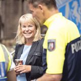 Polizeipräsidentin Friederike Zurhausen besuchte unter anderem die Auftaktveranstaltung in Herten der Veranstaltungsreihe AnsprechBAR.