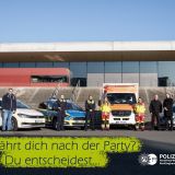 Plakat der Kampagne "Wer fährt dich nach der Party?"