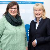 Vivian Dunker und Polizeipräsidentin Friederike Zurhausen. Foto: Polizei Recklinghausen