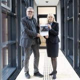 Polizeipräsidentin Friederike Zurhausen und der Leiter der Direktion Kriminalität (Jürgen Häusler) stellen Jahresbericht vor