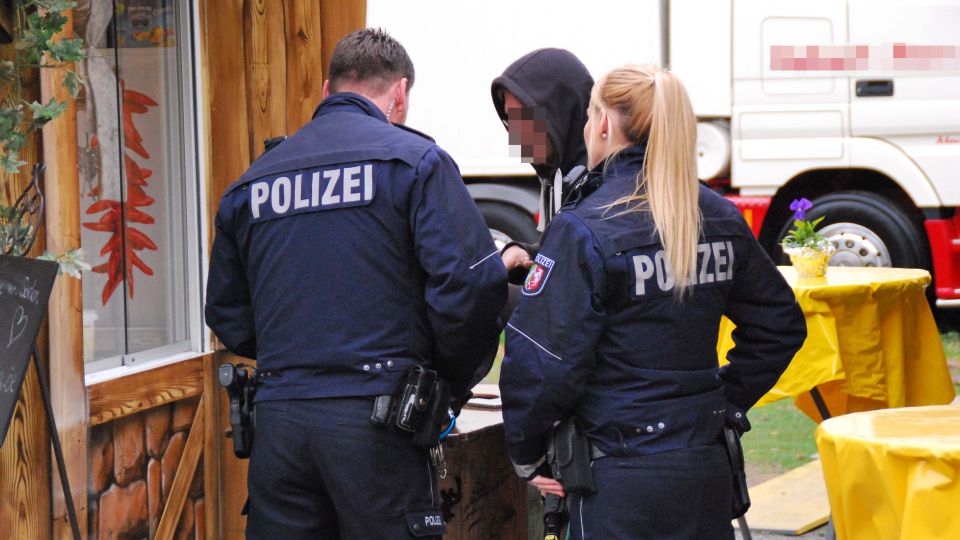Bild Peronenkontrolle Palmkirmes