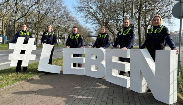 Die Polizei ist täglich für das #LEBEN im Einsatz.