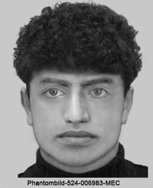 Phantombild eines jungen Mannes